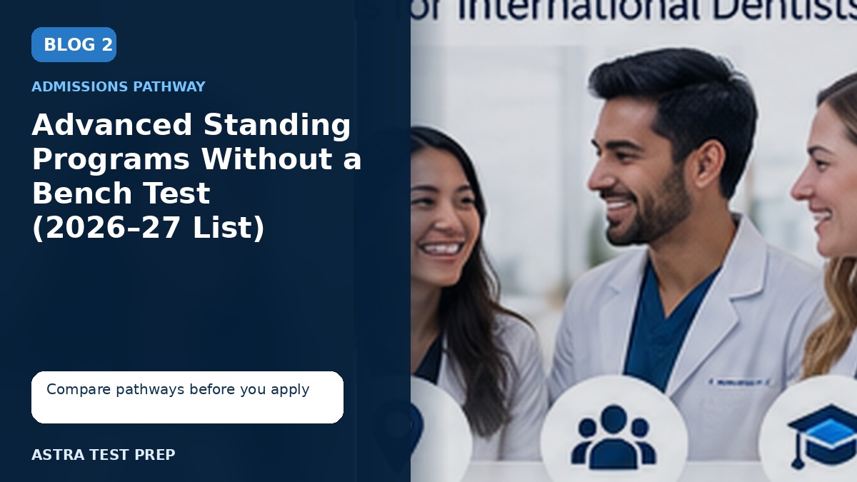 Group of internationally trained dentists comparing Advanced Standing program admission pathways